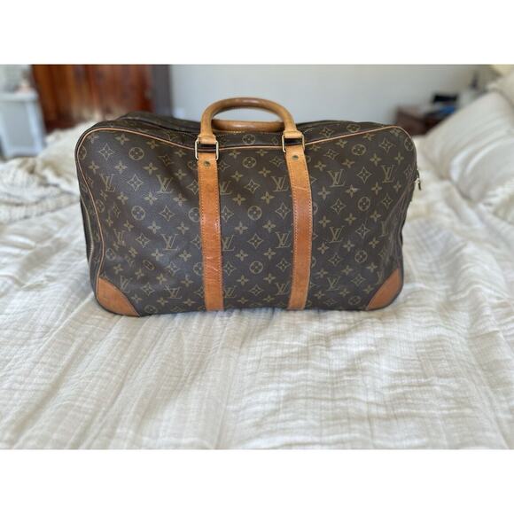 Vintage Louis Vuitton Rare Monogram Sac 3 Poches 50 Suitcase Luggage 8901 VX 50 - Picture 1 of 14